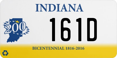 IN license plate 161D