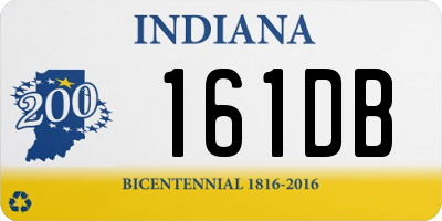 IN license plate 161DB