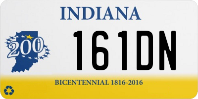 IN license plate 161DN