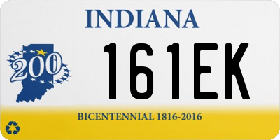 IN license plate 161EK