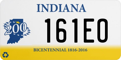 IN license plate 161EO