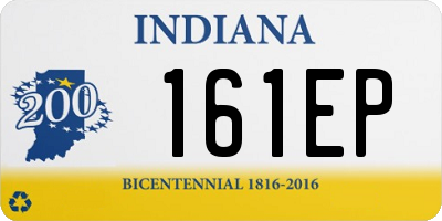 IN license plate 161EP