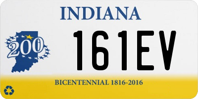 IN license plate 161EV