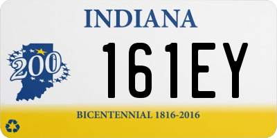 IN license plate 161EY