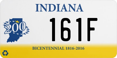 IN license plate 161F