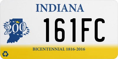 IN license plate 161FC