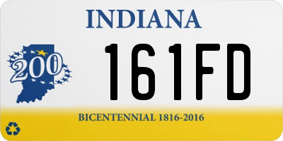 IN license plate 161FD