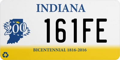 IN license plate 161FE