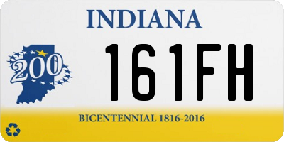 IN license plate 161FH