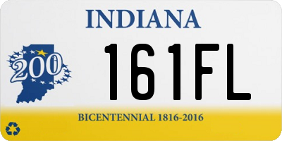 IN license plate 161FL