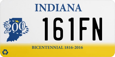 IN license plate 161FN
