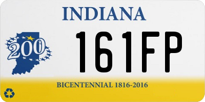 IN license plate 161FP