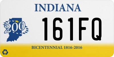 IN license plate 161FQ