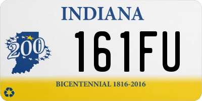 IN license plate 161FU