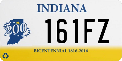 IN license plate 161FZ