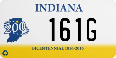 IN license plate 161G