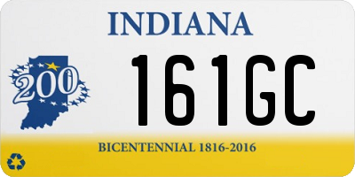 IN license plate 161GC