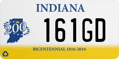 IN license plate 161GD