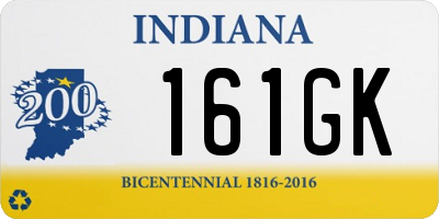 IN license plate 161GK