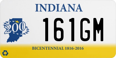 IN license plate 161GM
