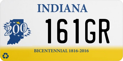 IN license plate 161GR