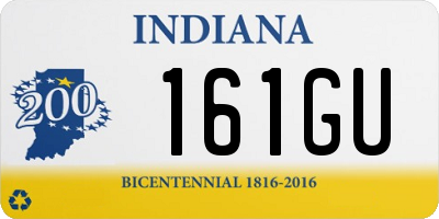 IN license plate 161GU