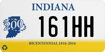 IN license plate 161HH