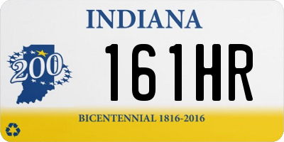 IN license plate 161HR