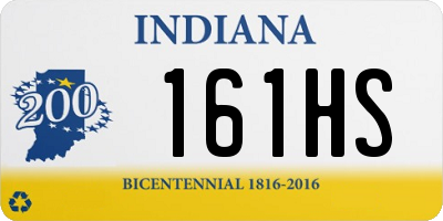 IN license plate 161HS