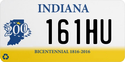 IN license plate 161HU
