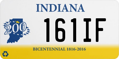 IN license plate 161IF