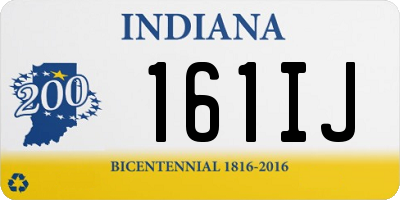 IN license plate 161IJ