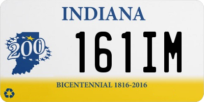 IN license plate 161IM