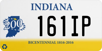 IN license plate 161IP