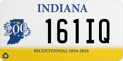 IN license plate 161IQ