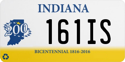 IN license plate 161IS