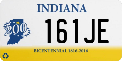 IN license plate 161JE