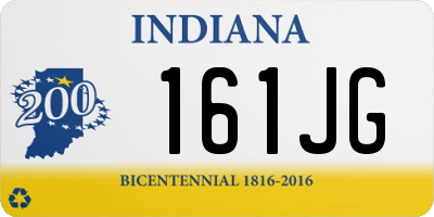 IN license plate 161JG