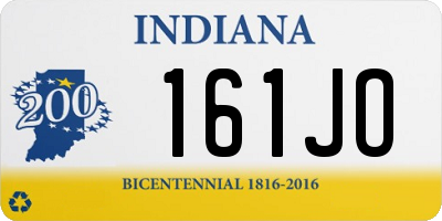 IN license plate 161JO