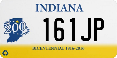 IN license plate 161JP