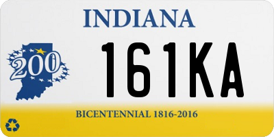 IN license plate 161KA