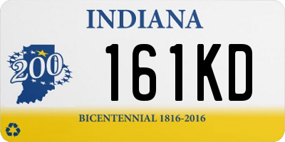 IN license plate 161KD