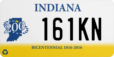 IN license plate 161KN