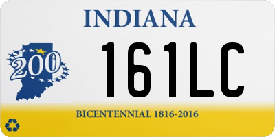 IN license plate 161LC