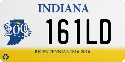 IN license plate 161LD