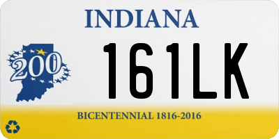 IN license plate 161LK