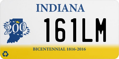 IN license plate 161LM