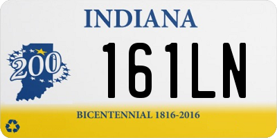 IN license plate 161LN