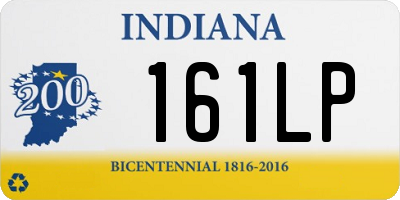 IN license plate 161LP