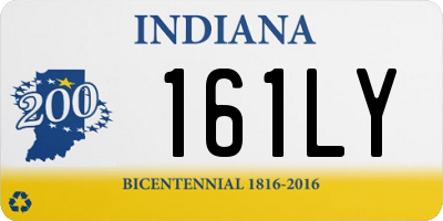 IN license plate 161LY